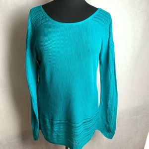 NWT CJ Banks ribbed knit long sleeve sweater 14
